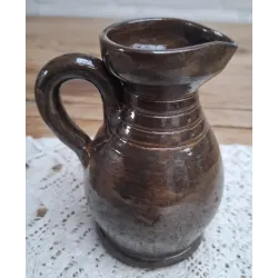 Klein vintage bruin Armogres kannetje, J.P. Delesenne