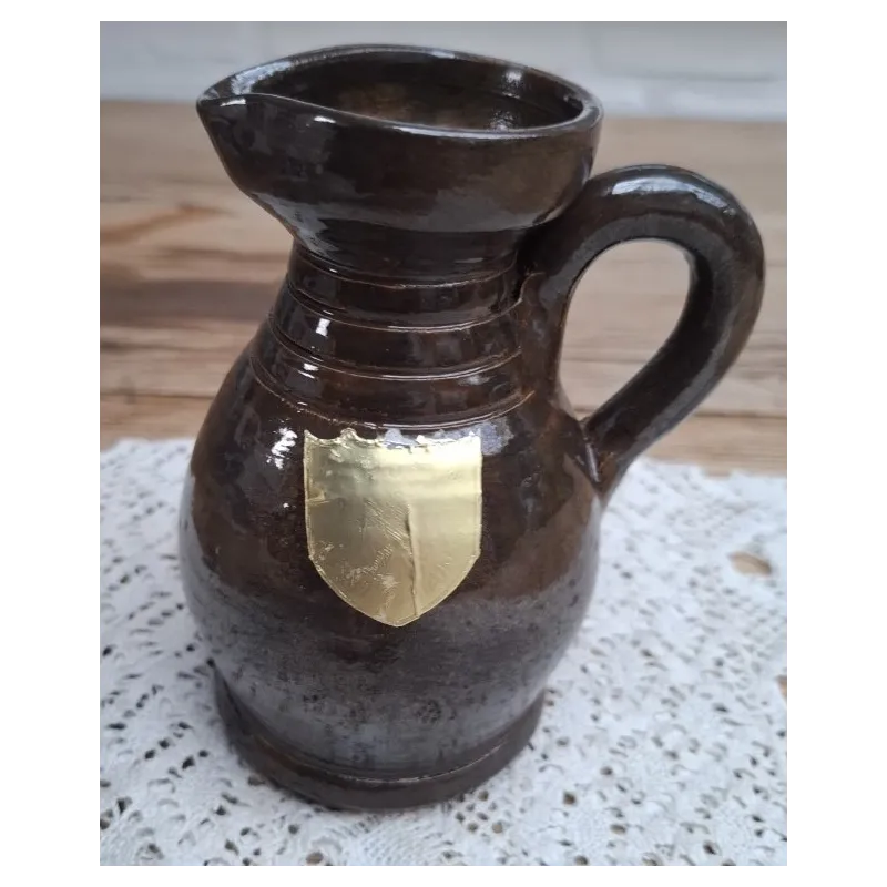 Klein vintage bruin Armogres kannetje, J.P. Delesenne