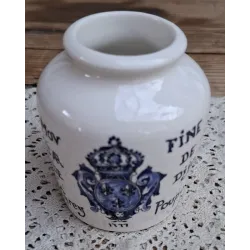 Oud Frans aardewerk mosterdpotje, Digoin, Sarreguemines