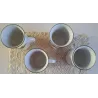 4 Vintage kerst mokjes / bekers, Eversberg, Bavaria