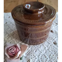 Franse gres boterpot, bewaarpot