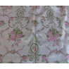 Vintage franse stof met roze rozen, Marignan Grand teint meuble