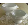 Franse brocante witte terrine met mooie handgrepen