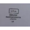 Franse dekschaal /  terrine LOLA Sarreguemines Digoin, mint groen 1