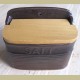 Bruine stoneware zoutpot SALT