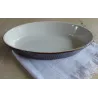 Bruine retro ovale ovenschaal Villeroy & Boch 