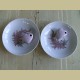 2 Bavaria schaaltjes/ bordjes met roze bloemetjes