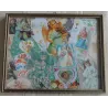 Brocante schilderijlijstje, collage van engeltjes