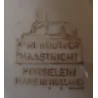 Brocante off white porseleinen sauskom Petrus Regout