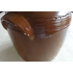 Grote Franse bruine gres pot