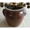 Grote Franse bruine gres pot