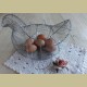 Brocante eiermandje kip
