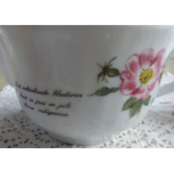 Brocante sauskom met wilde bloemen, Libelle Exclusief