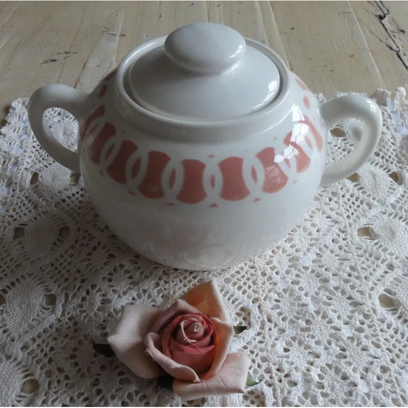 Grote Franse brocante suikerpot, Salins Olympic Grote Franse brocante suikerpot, Salins Olympic