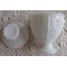 Melkglazen pot met deksel, Avon