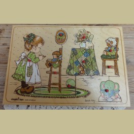 Vintage houten Simplex puzzel, Sarah Kay