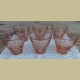 Franse roze drink glazen , Vereco
