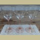 Franse wijnglas met hoge roze voet, Luminarc, klein