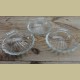 3 Franse vintage glazen schelp schaaltjes , Pyrex