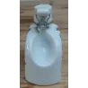 Apart vintage wit porseleinen kruikje/ beugelfles, eenden