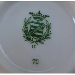 2 Kleine vintage vaasjes met bloemetjes , Weimar