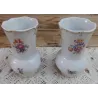 2 Kleine vintage vaasjes met bloemetjes , Weimar