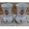 2 Kleine vintage vaasjes met bloemetjes , Weimar