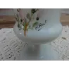 Vintage Frans handbeschilderd opaline vaasje, M.Rest