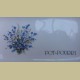 Vintage Pot Pourri schaaltje met blauwe bloemetjes