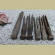 6 Verschillende antieke bruine wasknijpers